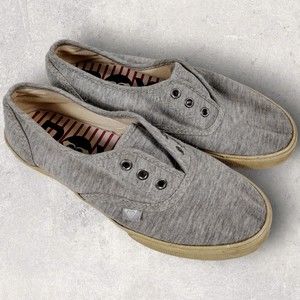 Roxy Women's 6 Manchester III Love Stretch Tennis Shoes No Lace Chambray Flats